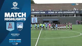 NPL NSW Mens Round 28  APIA Leichhardt v Sydney FC [upl. by Ennovy]