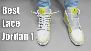 Shoelace Nike Air Jordan 1 mid  Loose Lacing Tutorial [upl. by Xylon]