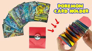 How to make a pokemon card binder  pokemon card holder [upl. by Kcirdaed]