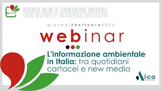 Linformazione ambientale in Italia tra quotidiani cartacei e new media [upl. by Anatola62]