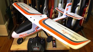 EFlight AeroScout S2 11m RTF Unboxing and Assembly Best first plane  new rcplane rc best [upl. by Htnamas]