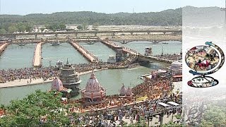 Watch the Kumbh Mela Bathing Festival in Haridwar [upl. by Annasor]