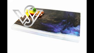 silicone mold for cutting  serving board with epoxy resin [upl. by Yelkao]