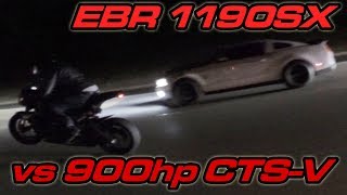 900hp CTSV vs EBR 1190SX [upl. by Aspasia]