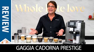 Review Gaggia Cadorna Prestige SuperAutomatic Espresso Machine  Black FridayCyber Monday Bonus [upl. by Gladdy341]