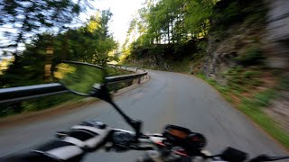 Fast and slow corners on the Yamaha XJ6n  4K raw sound [upl. by Gainor693]