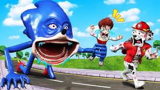 PAW Patrol The Movie 65 ► OMG Ryder is Captured by SHIN SONIC MONSTER  Marshall Please Help Me [upl. by Simah752]