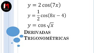 Derivada de una Función Coseno  Ejercicios 13 [upl. by Krause652]