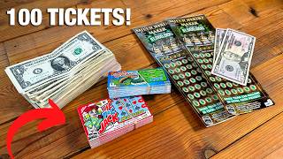 100 Lottery Tickets VS Two 50 Tickets [upl. by Nellac]