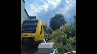 Ein HLB RB 92 mit Makro in Attendorn train trainspotting züge railway subscribe sauerland [upl. by Beaulieu744]