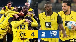 Borussia Dortmund gegen Bochum 42 Alle Tore Highlights amp Serhou Guirassy  Emre Can Tore 27092024 [upl. by Lowery]