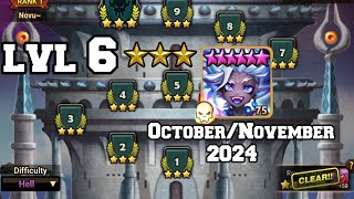 TOA Hell 3 Star Clear STAGE 6 PARJANYA OctoberNovember 2024 Summoners War [upl. by Peltz]