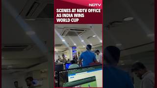 India vs South Africa T20 WC Final 2024 Scenes At NDTV Office As India Wins World Cup [upl. by Gris]