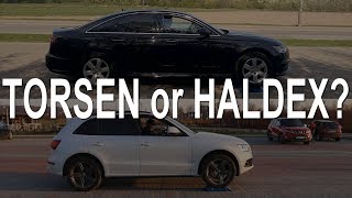 Audi Quattro 20 TDI  Torsen or Haldex How to see the difference A6 Q5 Q3 Q2  test on rollers [upl. by Nnarual]