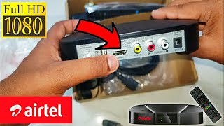 Airtel Dolby HD set top box Unboxing Review in Hindi  Airtel HD recorder box कैसे चलाए हिन्दी में [upl. by Darryl]