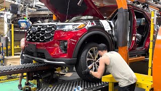 New 2025 Ford Explorer  PRODUCTION process in USA [upl. by Notsgnik]