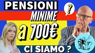 📈 PENSIONI MINIME A 700 EURO❗️Ce la facciamo❓Vicini allaccordo🤝 [upl. by Daphene]