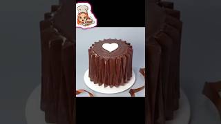 Chocolate heart❤️ cake tutorial كعك الشوكولاتة shorts trending cake viralvideo chocolatecake [upl. by Lanni]