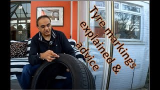 Tyre markings explained How to read a tyre [upl. by Ayanej]