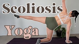 Two Intermediate Scoliosis Yoga Exercises [upl. by Hewe902]