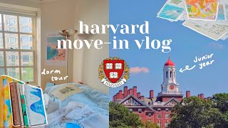 Harvard movein vlog  dorm room transformation amp tour junior year [upl. by Bradway]