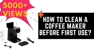 DeLonghi Stilosa EC230BK  How To Clean A Coffee Maker Before First Use [upl. by Blisse863]