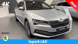 Škoda Superb LampK 2022  FIRST Look in 4K  LUXURY Exterior  Interior details [upl. by Aerdnaid]