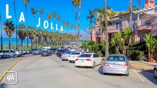 LA JOLLA California  4K DRIVING TOUR  with Captions [upl. by Pollak]