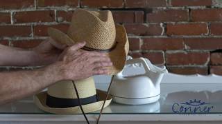 How to Steam and Reshape a Straw Hat [upl. by Adiehsar]