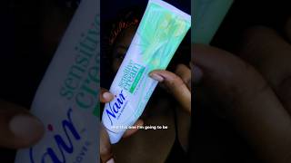 Using Hair removal cream for brow shaping beautyhacks brows shorts [upl. by Amre]