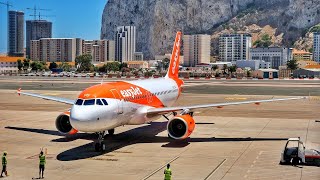 easyJet  U28909 Gibraltar to London Gatwick  Airbus A319 [upl. by Aneehsar811]