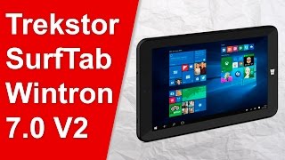 Unboxing Trekstor SurfTab wintron 70 V2 Tablet Windows 10 por 50€ [upl. by Tamra193]