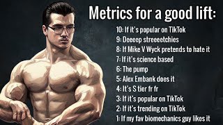 My Top 10 Metrics for Picking Lifts NaturalHypertrophy response [upl. by Notna]