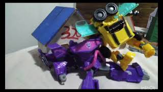 Universo da alegria Temp1 Ep3 Bumblebee vs Shockwave [upl. by Annauqal]