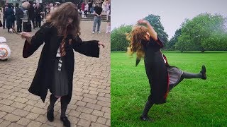 Dancing Hermione LeviOH SHE DID THAT [upl. by Rehpotsirh]