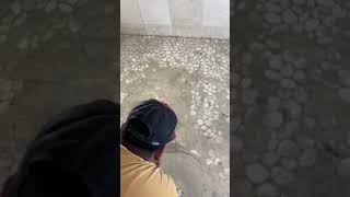 How to grout stone shower floor [upl. by Leonelle291]