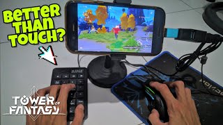 Tower of Fantasy Android Gameplay with Mouse amp Keyboard  Snapdragon 835 Sharp Aquos R [upl. by Teodoor]