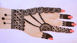 Simple Eid special Mehndi Designs  Full Backhand Mehndi Design  Bridal Mehndi  Mehndi ke Design [upl. by Arimlede]