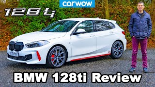 BMW 128ti 2021 review  the best FWD hot hatch you can buy [upl. by Burkley]