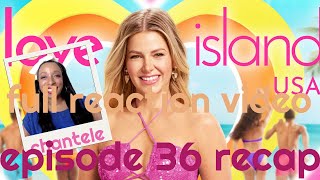 Love Island USA 6 Full Episode 36 FINALE arianamadix peacocktv leahketab COMPLETE REACTION [upl. by Serrano794]