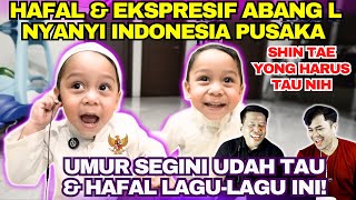 HAFAL ABANG L NYANYI INDONESIA PUSAKA EKSPRESIF BANGET SHIN TAE YONG HARUS TAU NIH [upl. by Amrak]