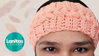 ✅🌸DIADEMA TURBANTE TEJIDA A CROCHET para principiantes paso a paso Puff stitch HEADBAND🌸 [upl. by Fuller]