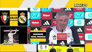 ANCELOTTI Rueda de prensa previa Osasuna  Real Madrid 15032024 [upl. by Maighdiln619]