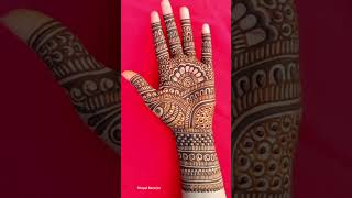 Palm Mehendi design for party mehndi mehendidesign shorts [upl. by Joshi700]