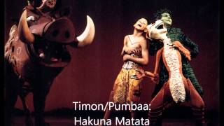 Hakuna Matata Lyrics London Cast [upl. by Enitsenre]