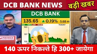 DCB BANK SHARE LATEST NEWS DCB BANK SHARE ANALYSIS DCB BANK SHARE PRICE TARGET DCB BANK BUY [upl. by Abra288]