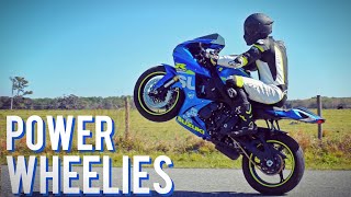 How To Power Wheelie a Motorcycle The Easiest Way [upl. by Esra]