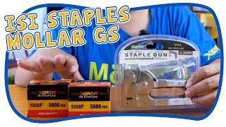 Review amp Test MOLLAR MLR28014143B Staple Gun 4  8 mm Staples Tembak Steples Jok [upl. by Esetal215]