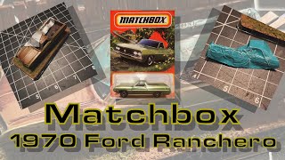 Matchbox 1970 Ford Ranchero Rusty Barn Find Diorama Small Scale [upl. by Naujad]