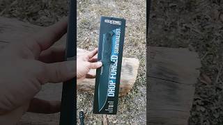 Cold Steel Drop Forged Survivalist quick unboxing GSM bushcraft scary sharp Survivalist knife [upl. by Alag708]